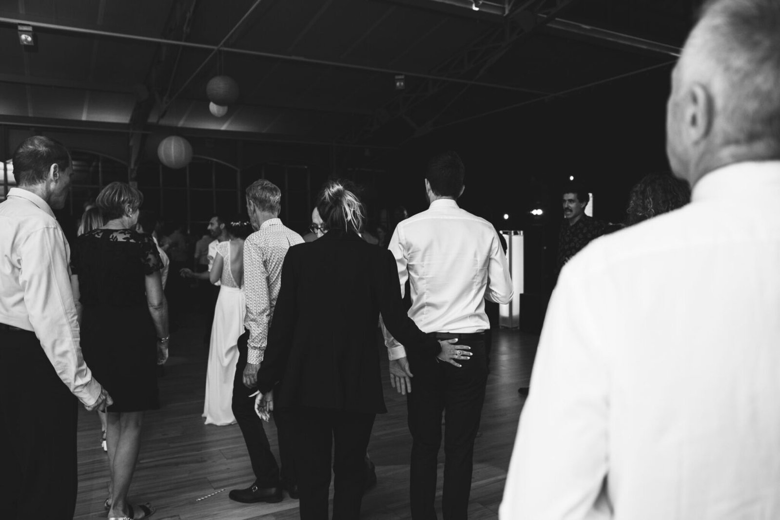 photo spontanée lors de la soirée au château des pères