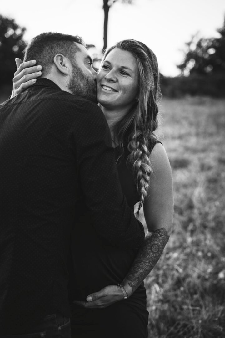 photo grossesse betton en amoureux